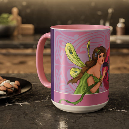 The Fairy’s Blossom Colorful Mugs (11oz, 15oz)