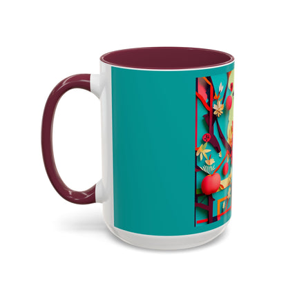 Curious Crow Colorful Mugs (11oz, 15oz)