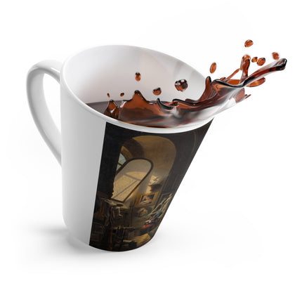 Raphael and his Muse in the Atelier by Vincenzo Abbati Latte Mug