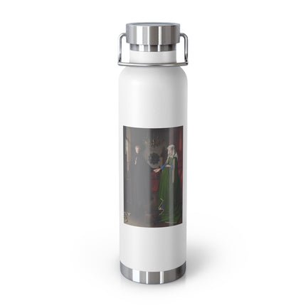 Arnolfini Portrait by Jan Van Eyck Copper Vacuum Insulated Bottle, 22oz