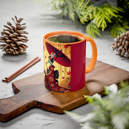 Theatrical Harvest Rabbit Colorful Mugs (11oz, 15oz)