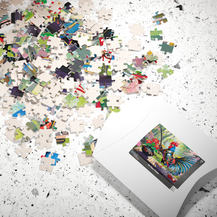 Cyberpunk Rooster Puzzle (110, 252, 520-piece)