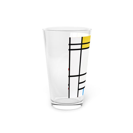Place de la Concorde by Piet Mondrian Glass, 16oz