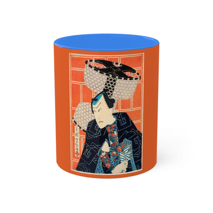 The Actor Kawarasaki Gonjūrō for a Fire Troupe by Tsukioka Yoshitoshi Colorful Mugs, 11oz