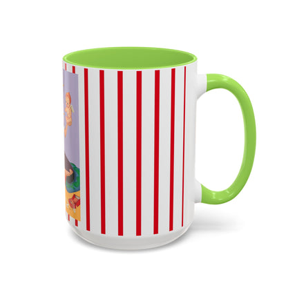 Art Deco Christmas Colorful Mugs (11oz, 15oz)