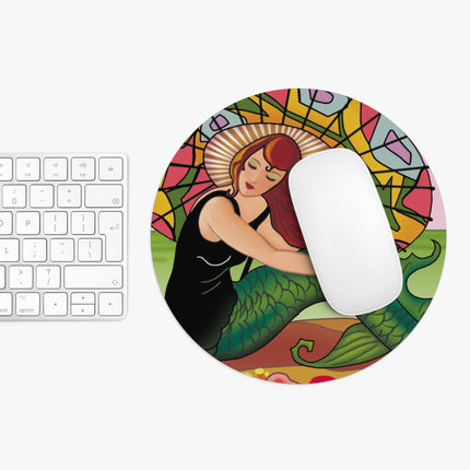 Siren Serenade  by Carlo Chiostri Mouse Pad, Round and Rectangle