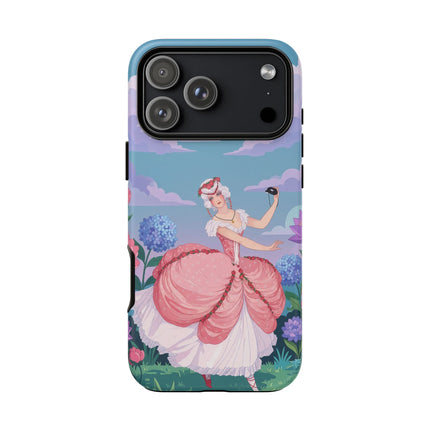 🎭🌸 The Lady Of The Secret Masquerade Phone Case – Art Deco Garden Fantasy