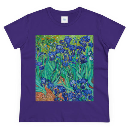 Irises by Van Gogh Women's Midweight Cotton Tee