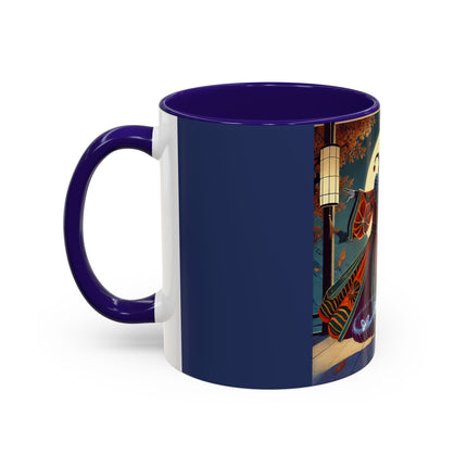 Court Magician with Ghost Butterflies Colorful Mugs (11oz, 15oz)