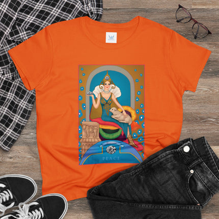 April & Diamond (from the Gem Series) by Sofia Chiostri Women's Midweight Cotton Tee