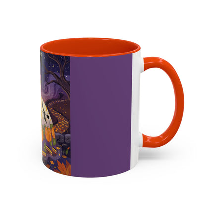 🎃🌙 The Pumpkin Moon Dress Colorful Mug – Whimsical Halloween Fashion