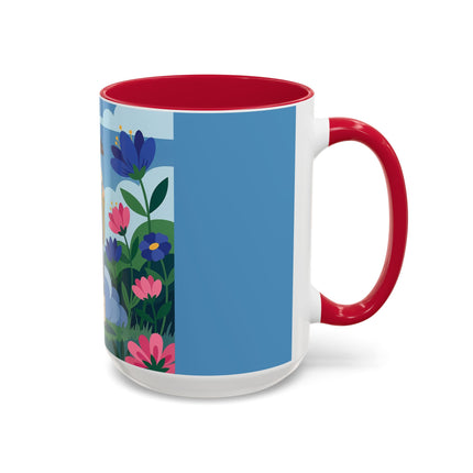 Garden Of New Beginnings Colorful Mugs – Art Deco Floral Elegance