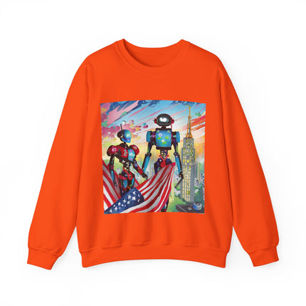 High Fashion Cyberpunk CIA Robots Unisex Heavy Blend™ Crewneck Sweatshirt