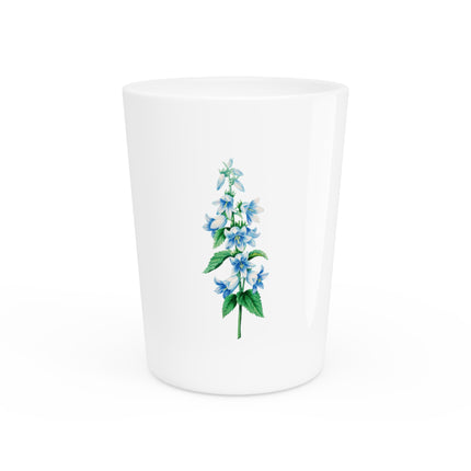 Bellflower botanical illustration by Pierre-Joseph Redouté Ceramic Shot Glass