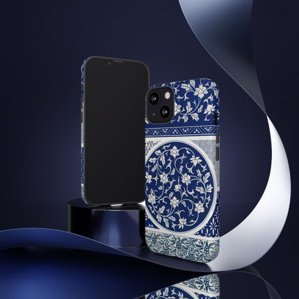 Blue Flower Pattern by Owen Jones Phone Cases