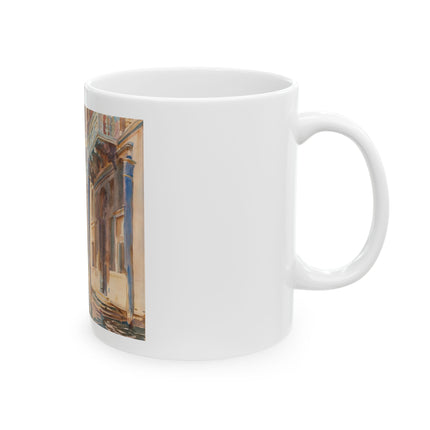 Gondola Moorings on the Grand Canal by John Singer Sargent Ceramic Mug (11oz, 15oz)