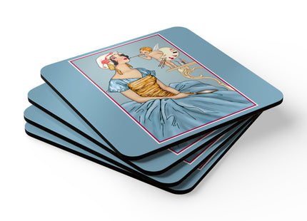 The Enchanting Painter Corkwood Coaster Set