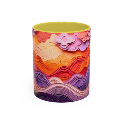 Dramatic Sunset Sky Colorful Mugs (11oz, 15oz)