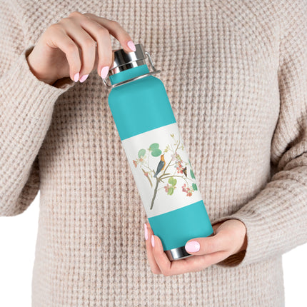Orange-Headed Ground Thrush by Shaikh Zain al–Din Copper Vacuum Insulated Bottle, 22oz