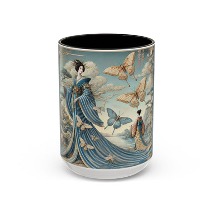 Butterfly Empress Colorful Mug – Graceful Butterflies & Timeless Elegance