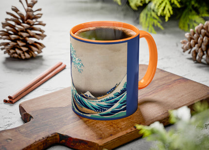 The Great Wave off Kanagawa by Katsushika Hokusai Colorful Mugs (11oz, 15oz)