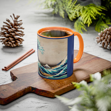 The Great Wave off Kanagawa by Katsushika Hokusai Colorful Mugs (11oz, 15oz)