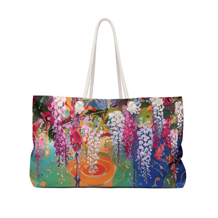 Golden Wisteria Elegance Weekender Bag