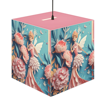 Peony Fairy Light Cube Lamp