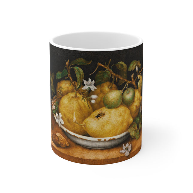 Still Life with Bowl of Citrons by Giovanna Garzoni Ceramic Mug 11oz