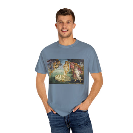 Birth of Venus by Sandro Botticelli Unisex Garment-Dyed T-shirt