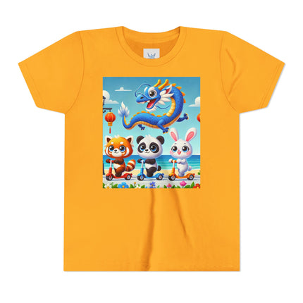 Seaside Scooter Friends Youth Short Sleeve Tee