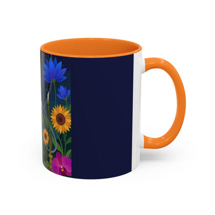 The Lady Of The Starlit Candles Colorful Mugs – Art Deco Theatrical Romance