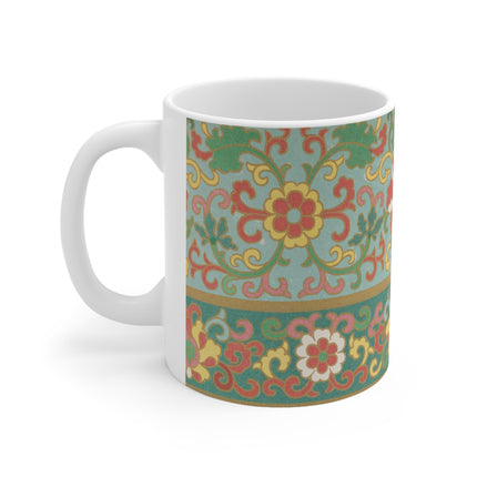 Examples of Chinese Ornament, Pl.09 by Owen Jones Ceramic Mug 11oz