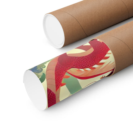 🐉🧚 The Dragon Fairy’s Dance Matte Vertical Poster – Spring Magic & Mythical Grace