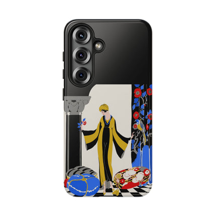 Art Deco Flapper in Yellow Robe Phone Case – Elegant Glamour & Exotic Charm