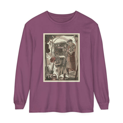 Bric-A-Brac by Fernand Siméon Garment-dyed Long Sleeve T-Shirt
