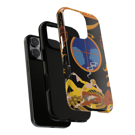 Art Deco Lounge Phone Case – Opulent Smoke & Timeless Glamour