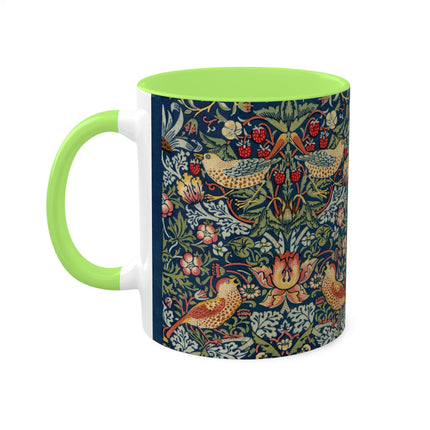 Strawberry Thief by William Morris Colorful Mugs, 11oz