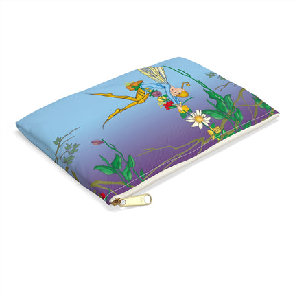 A Fairy’s Delight Accessory Pouch – Art Deco Whimsy & Floral Grace