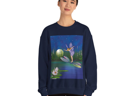 Fairy on a Dragonfly Heavy Blend™ Crewneck Sweatshirt