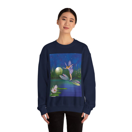 Fairy on a Dragonfly Heavy Blend™ Crewneck Sweatshirt