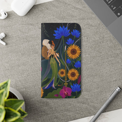 🌙🕯️ The Lady Of The Midnight Garden Flip Case – Art Deco Nocturne