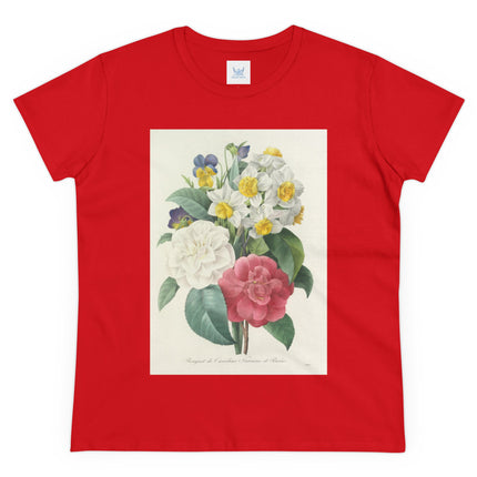 Choix des plus belles fleurs, Plate 015 by Pierre Joseph Redouté Women's Midweight Cotton Tee