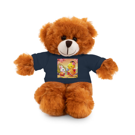 Whimsical Springtime Exchange Stuffed Animals with Tee