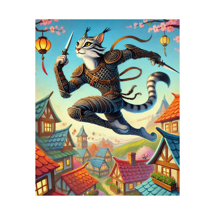 🌸🐾 Springbound Sentinel Matte Vertical Poster – Grace, Vigilance & Springtime Adventure