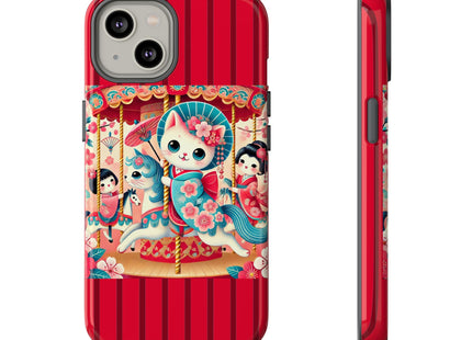 Geisha Kitten's Enchanted Carousel Phone Cases
