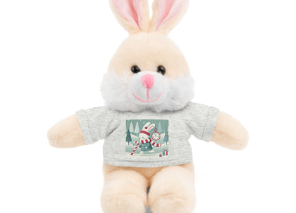 Candy Cane Timekeeper Bunny Stuffed Animals with Tee