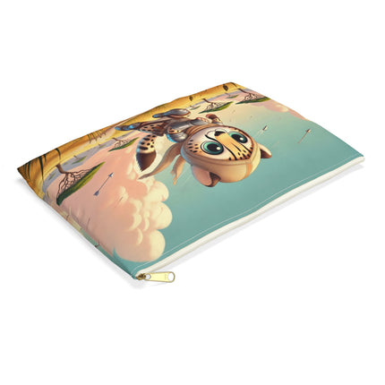 The Swift Cheetah Flat Pouch – Speed, Adventure & Bold Savanna Spirit