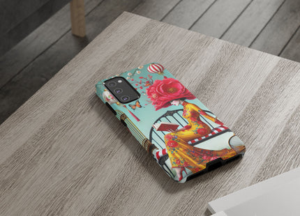 Reading In A Painted Garden Phone Cases