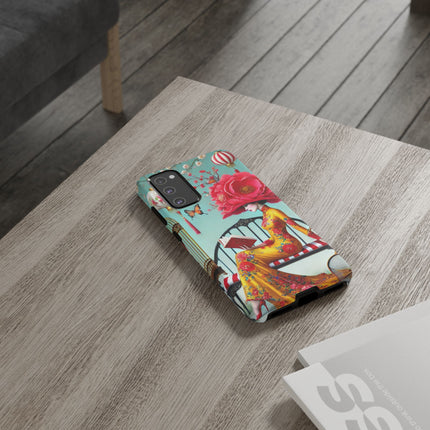 Reading In A Painted Garden Phone Cases